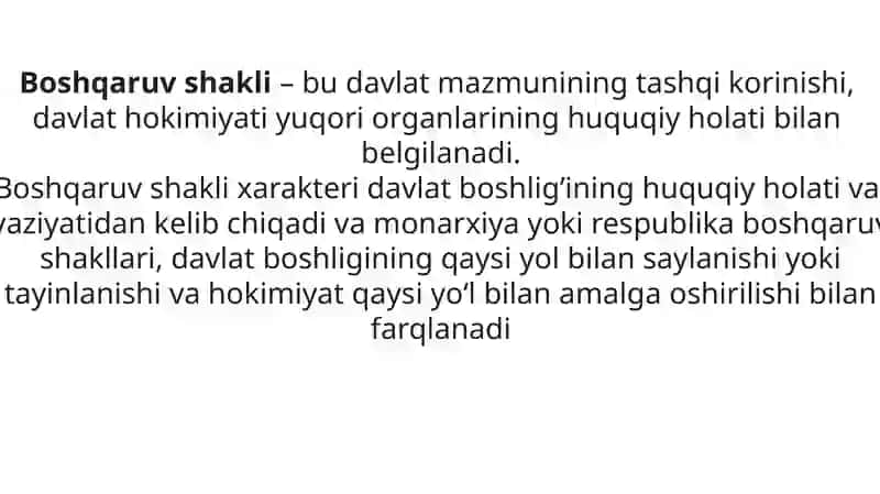 O'zbekistonda davlat boshqaruvi 2