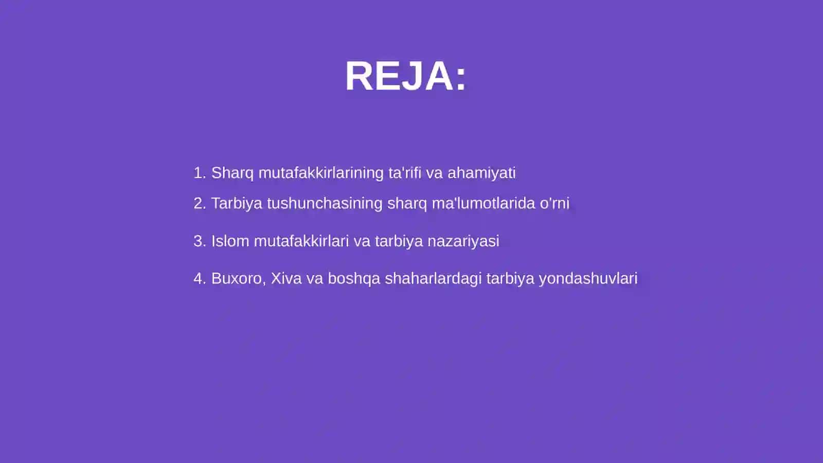 Sharq mutafakkirlarining tarbiya haqida qarashlari 2