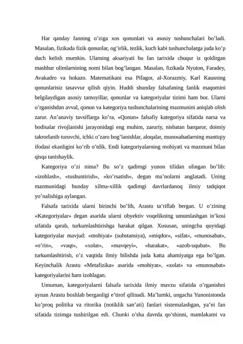 Falsafiy kategoriyalar 2
