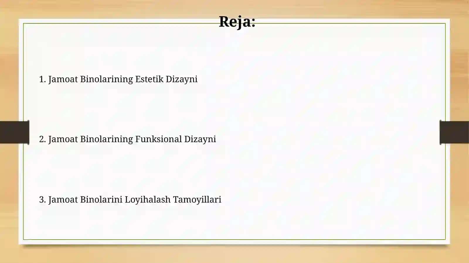 Jamoat binolarini loyihalash 2