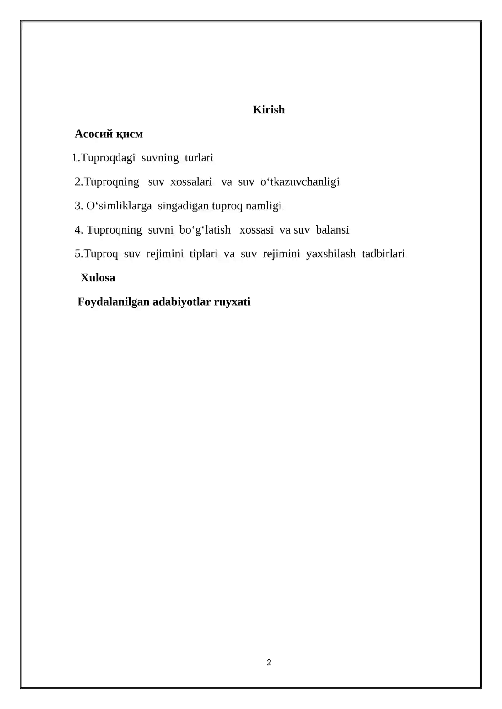 KURS ISHI "TUPROQ TARKIBIDAGI SUV" 2