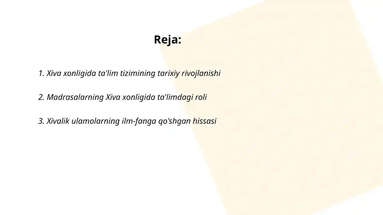 Xiva xonligida taʼlim tizmi 2