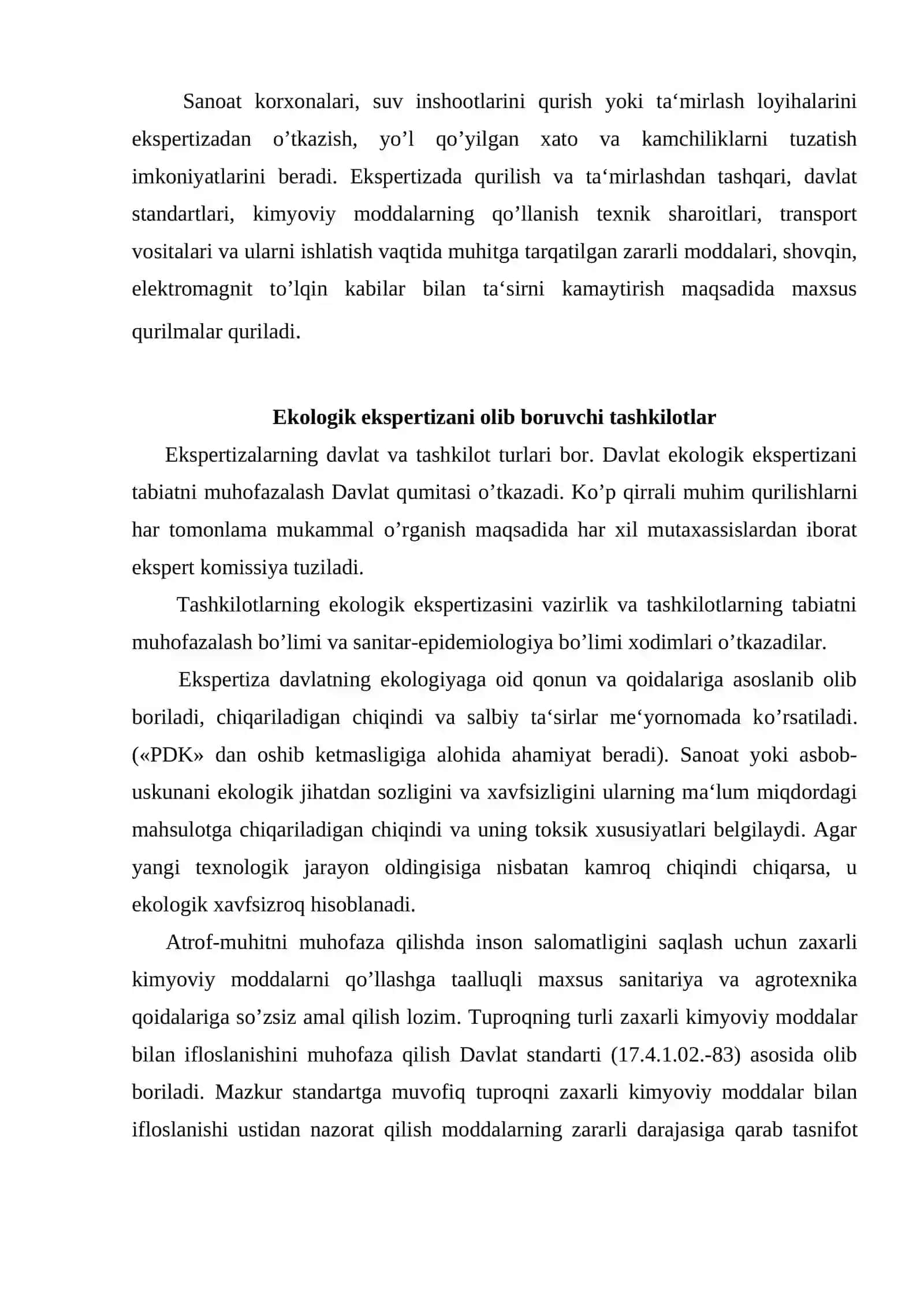 Ekologik ekspertiza to'g'risida 2