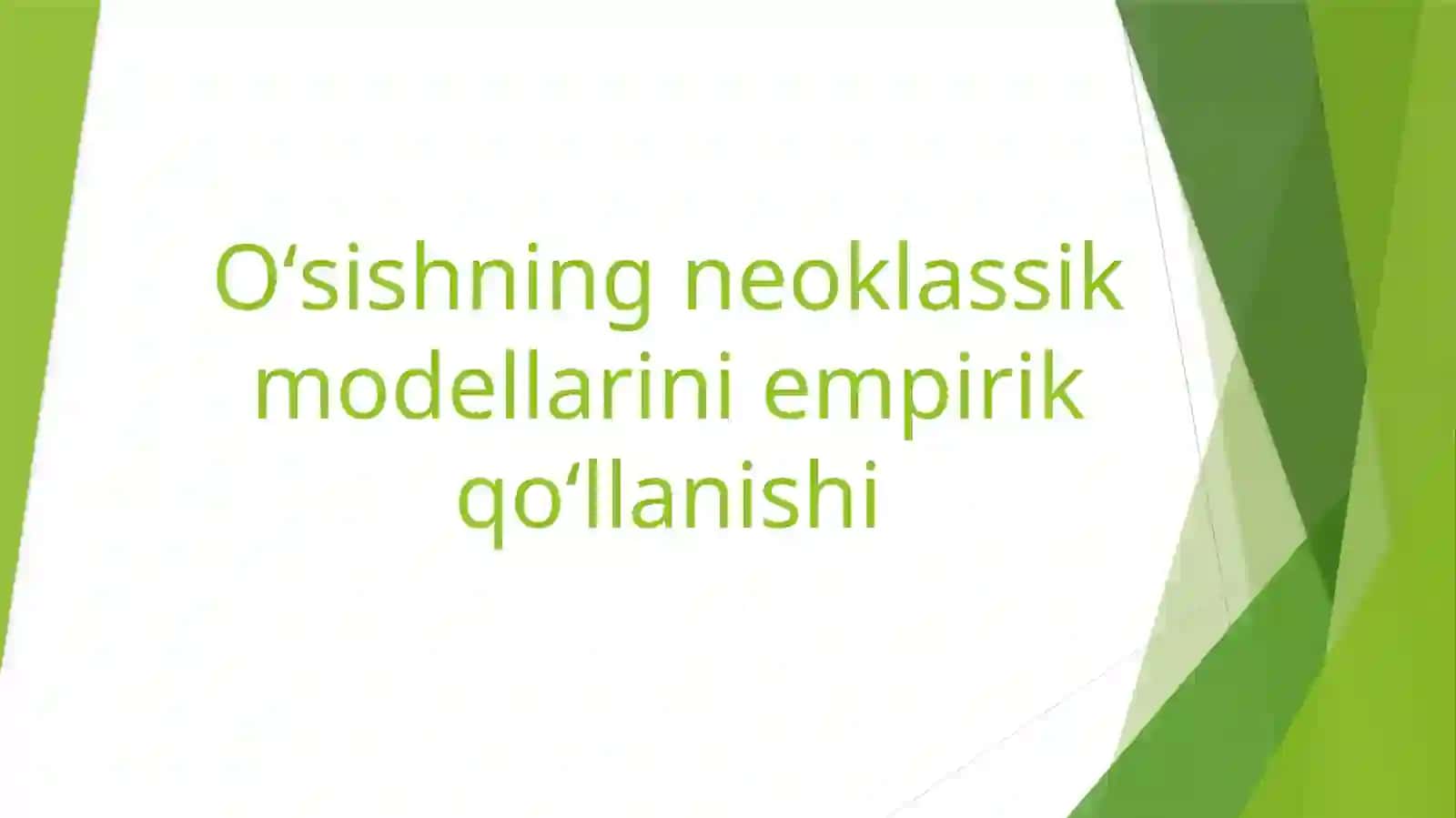 Global Iqtisodiy Rivojlanish 2