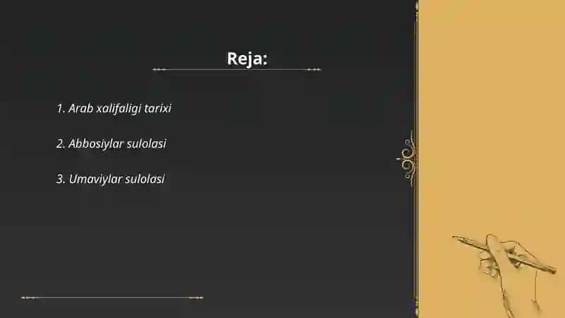 Arab xalifaligi tarixi 2