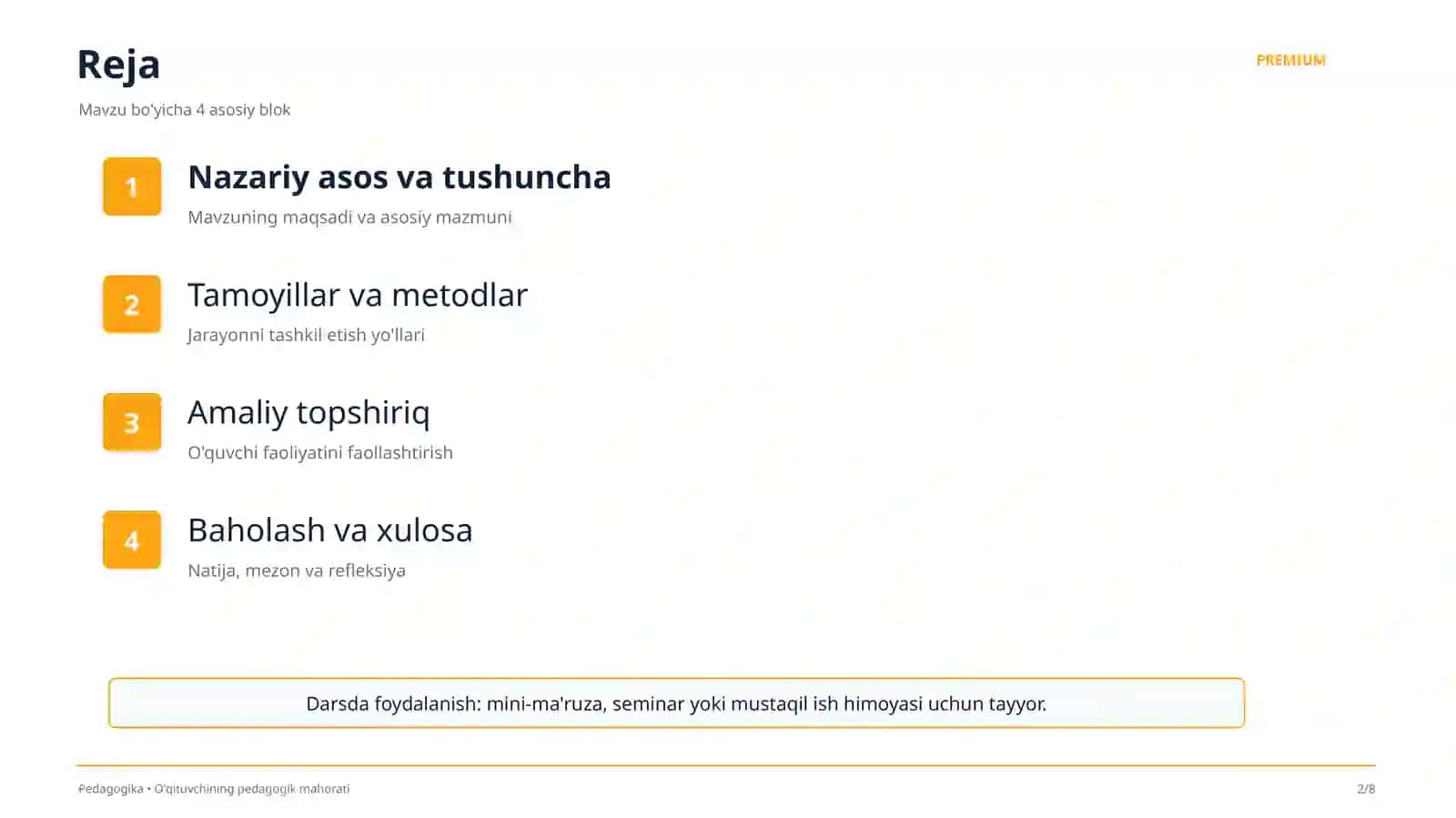 O'qituvchining pedagogik mahorati 2