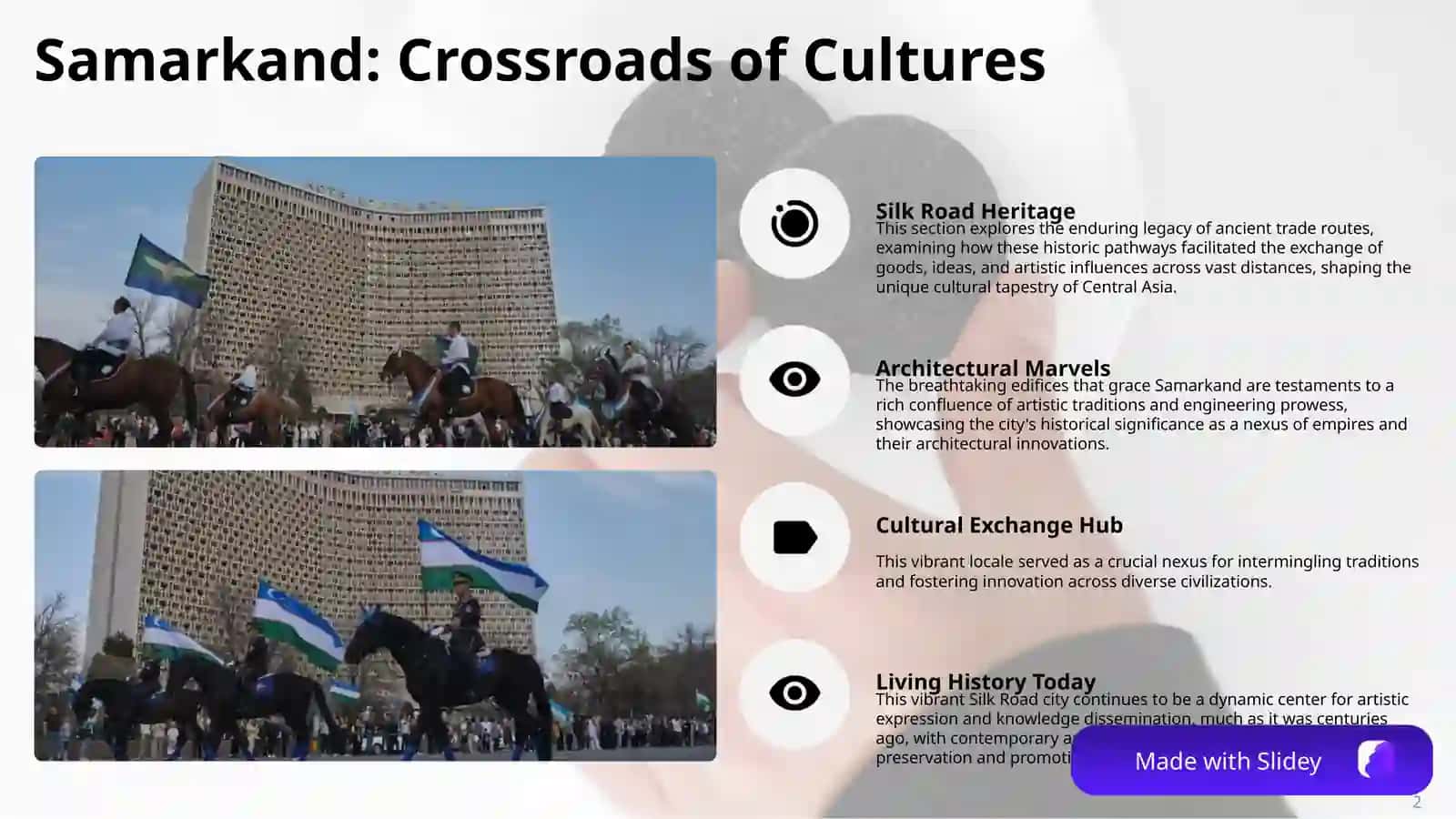 “Famous Historical Cities and Monuments of Uzbekistan” 2
