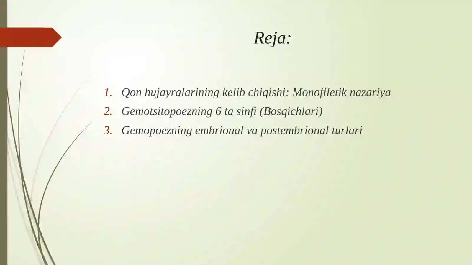 Gemotsitopoez va uning bosqichlari. 2