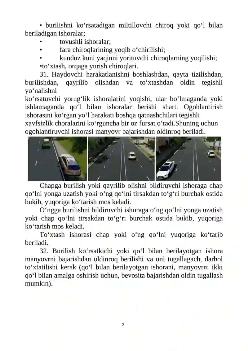 HARAKATLANISH TARTIBI 2
