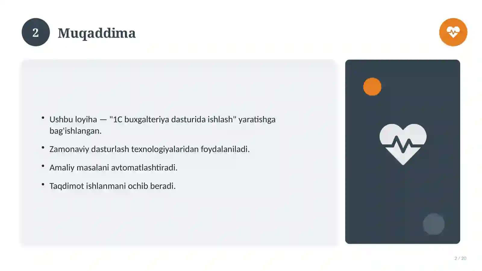 1C buxgalteriya dasturida ishlash 2
