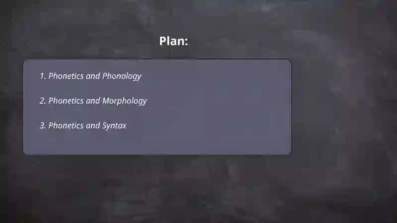 The relationship of phonetics with other branches of linguistics 2