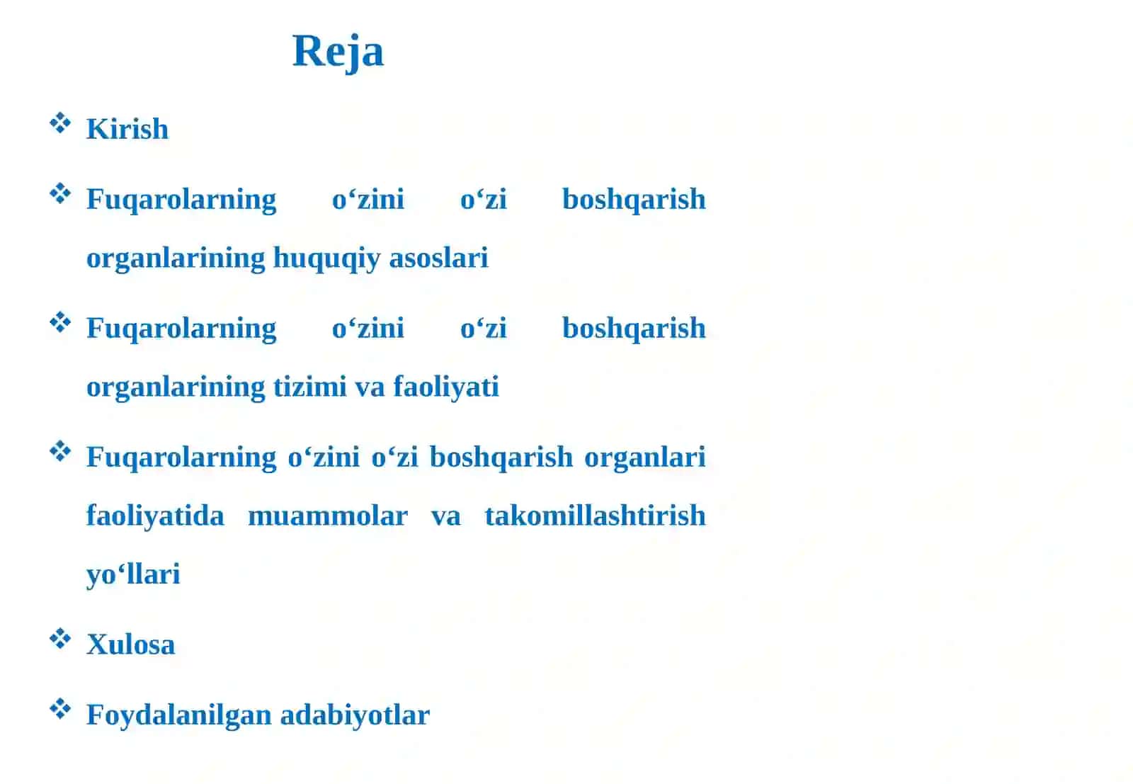 Fuqarolarning o‘zini o‘zi boshqarish organlari 2