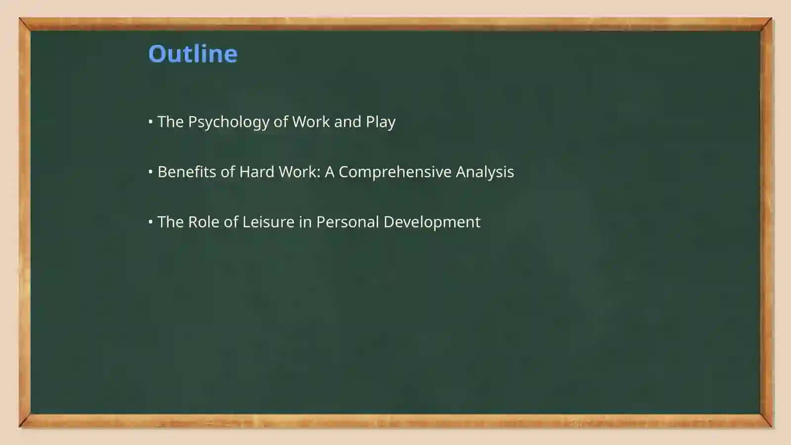 The Psychology of Work and Play 2