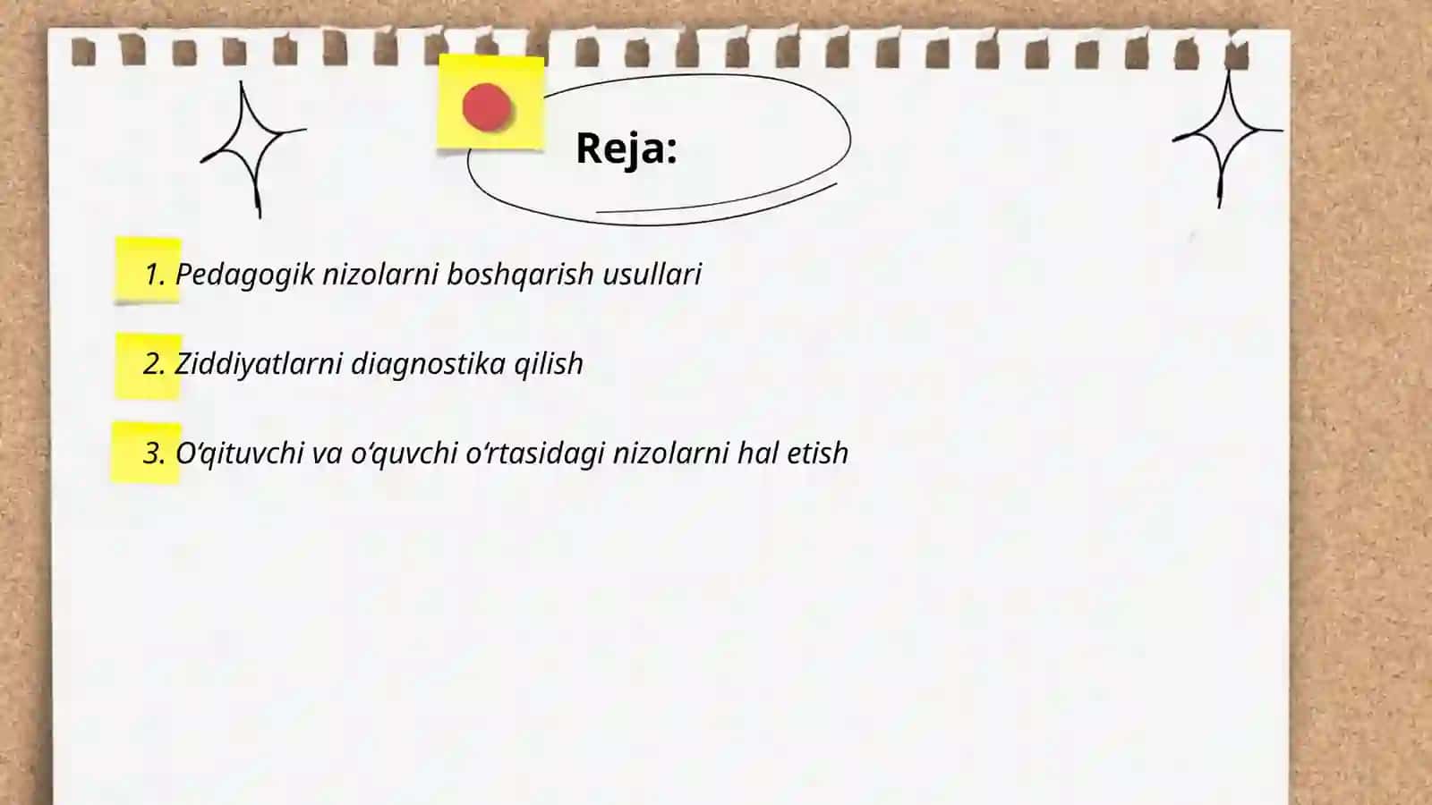 Pedagogik nizolar va ziddiyatlarni bartaraf etish 2
