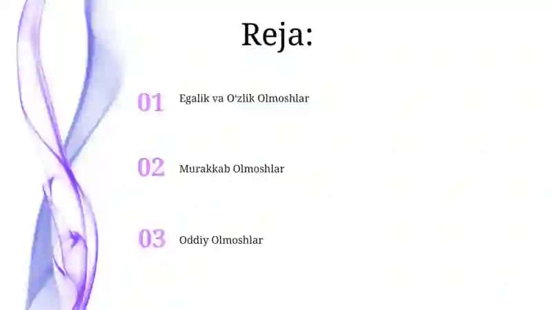 Murakkab olmoshlar 2