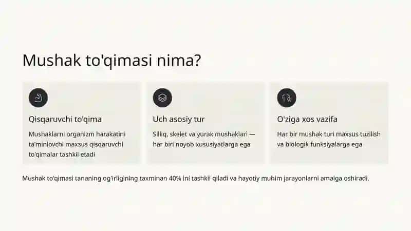 Mushaklar turlari 2