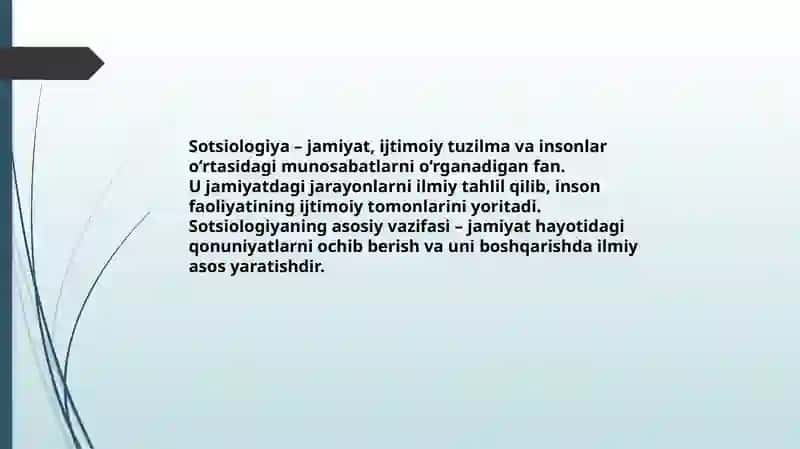 Sotsiologiyaning asosiy vazifalari 2