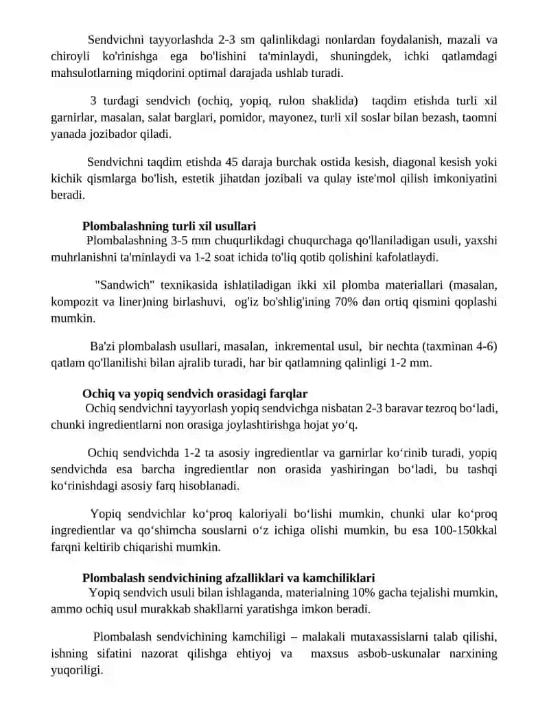 Plombalashning sendvich usuli 2