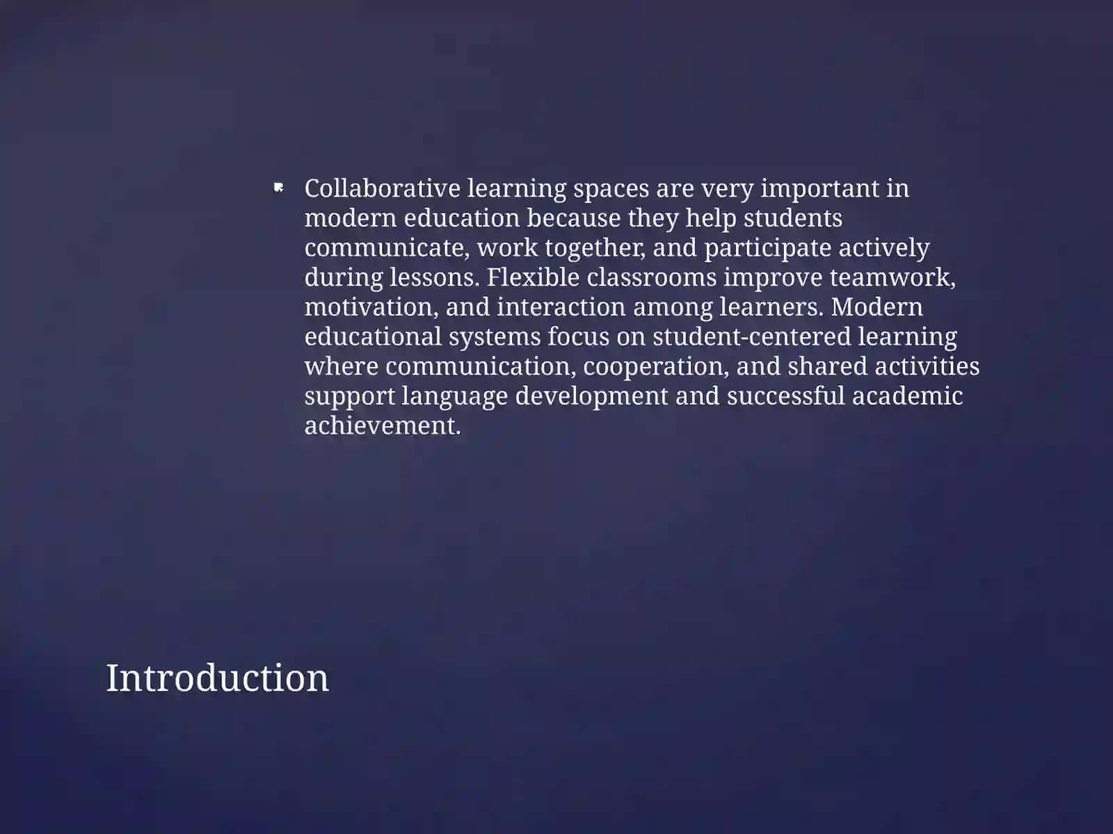 Designing Spaces for Collaborative Learning 2