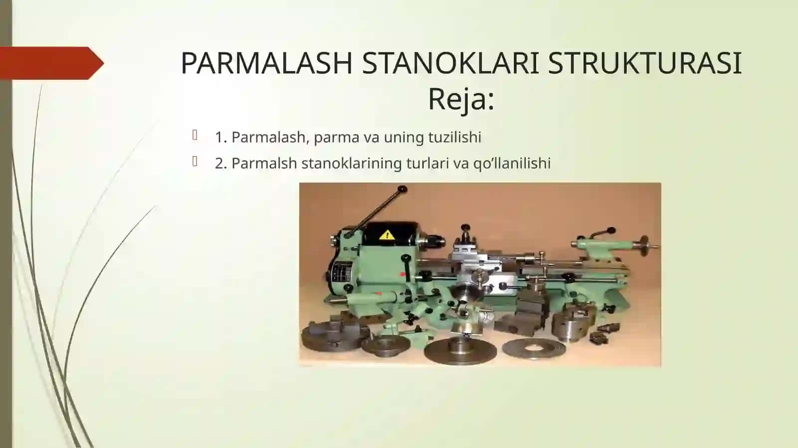 Parmalash stanoklari strukturasi 2