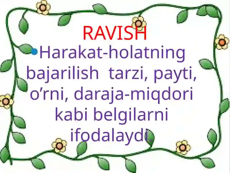 RAVISH SO’Z TURKUMI 2