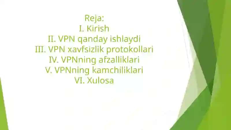 VPN (Virtual Private Network) va uning xavfsizlik protokollari 2