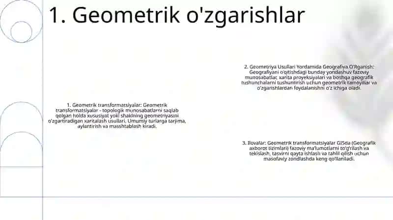 Geometriya Usullari Yordamida Geografiya O'Rganish 2