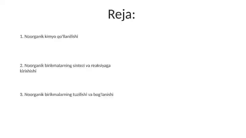 Noarganik birikmalarning seterokimyosi 2