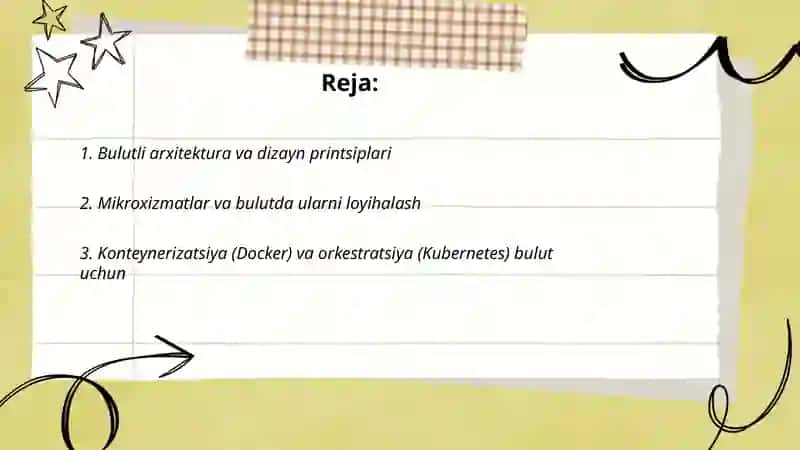Bulutli texnologiyalar orqali dasturiy vositalarni loyihalash 2