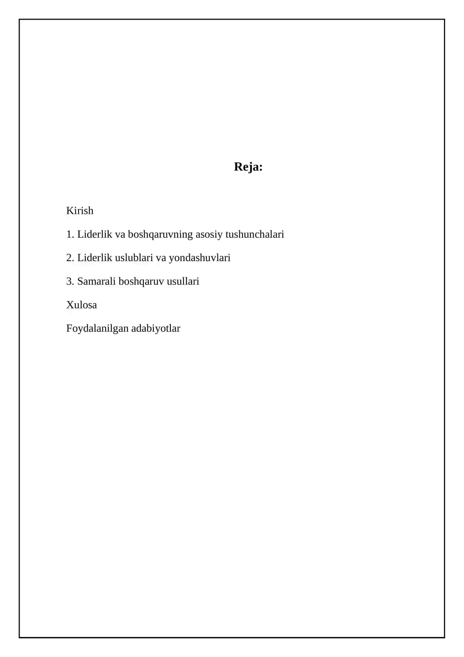 Ledirlik va rahbarlik usullari 2