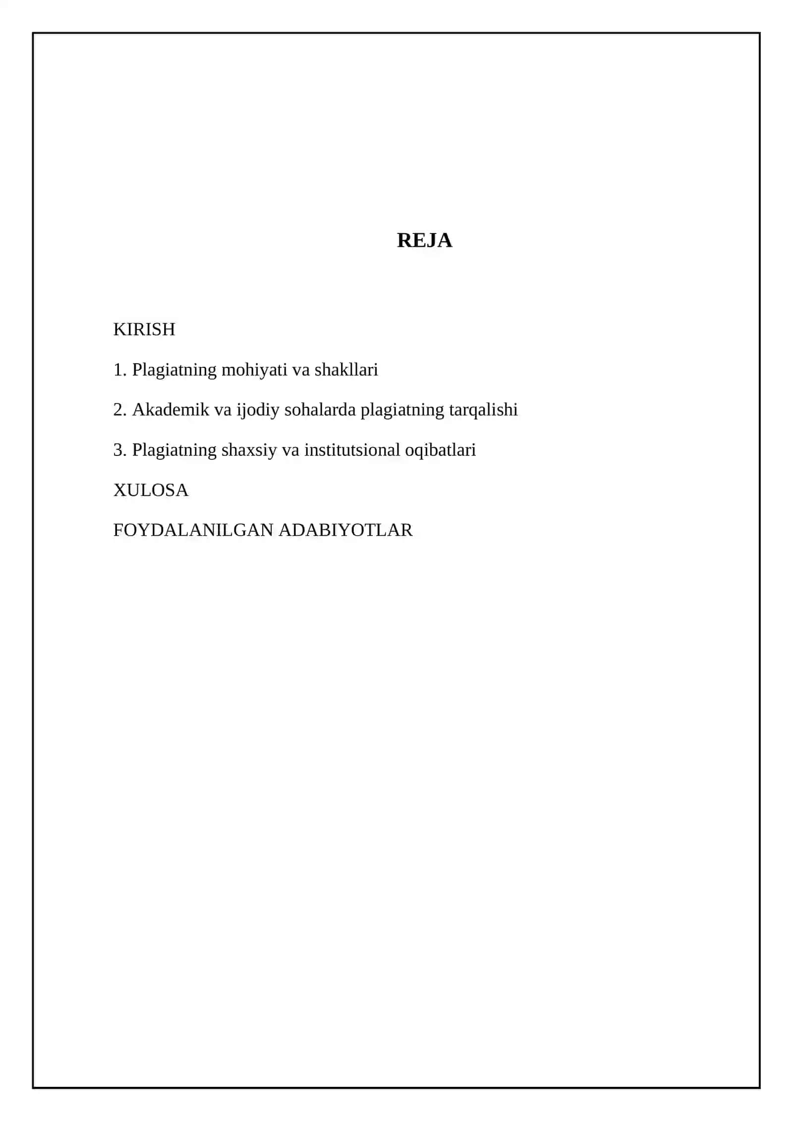 Plagiat va uning salbiy oqibatlari 2