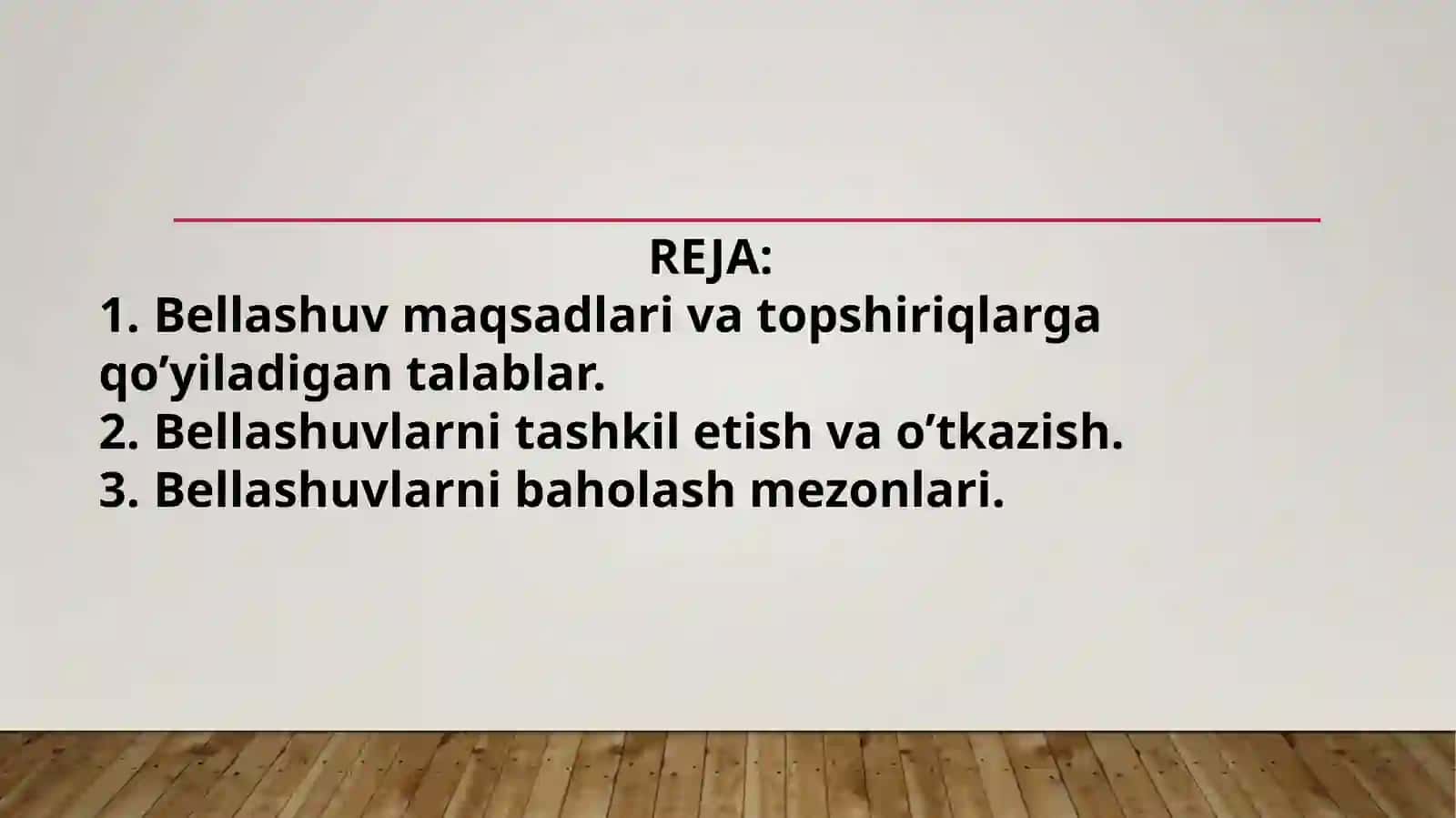 2-SINFDA BELLASHUVLARNING MAZMUNI VA ULARNI TASHKIL QILISH USULLARIGA TOPSHIRIQLAR TIZIMINI ISHLAB CHIQISH 2