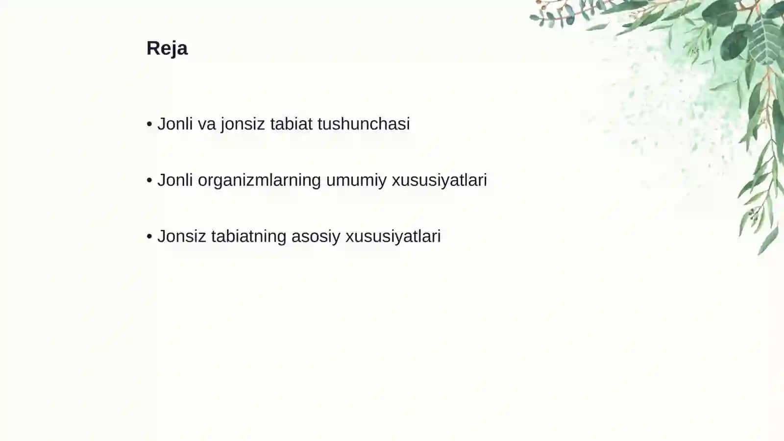 Jonli va jonsiz tabiat tushunchasi 2