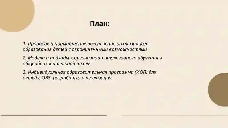 Организация обучения и воспитания детей с ограниченными возможностями через инклюзивное образование 2