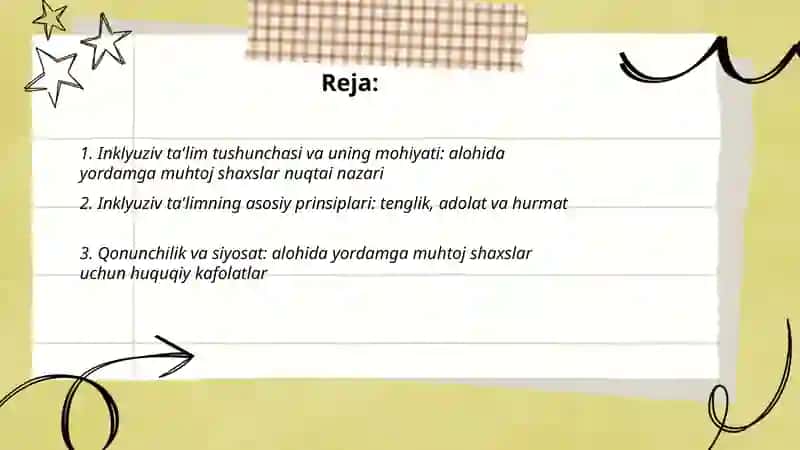 Inklyuziv Ta'lim Konsefsiyasi 2