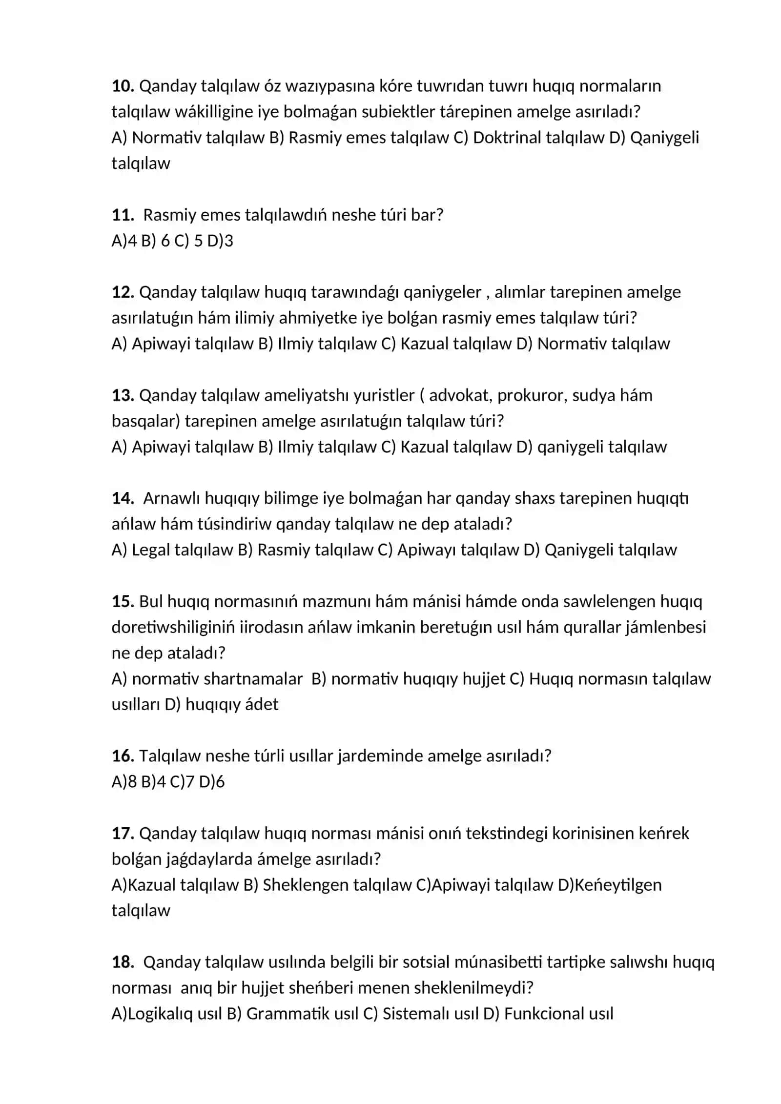 Huqıq normaların talqılaw 2