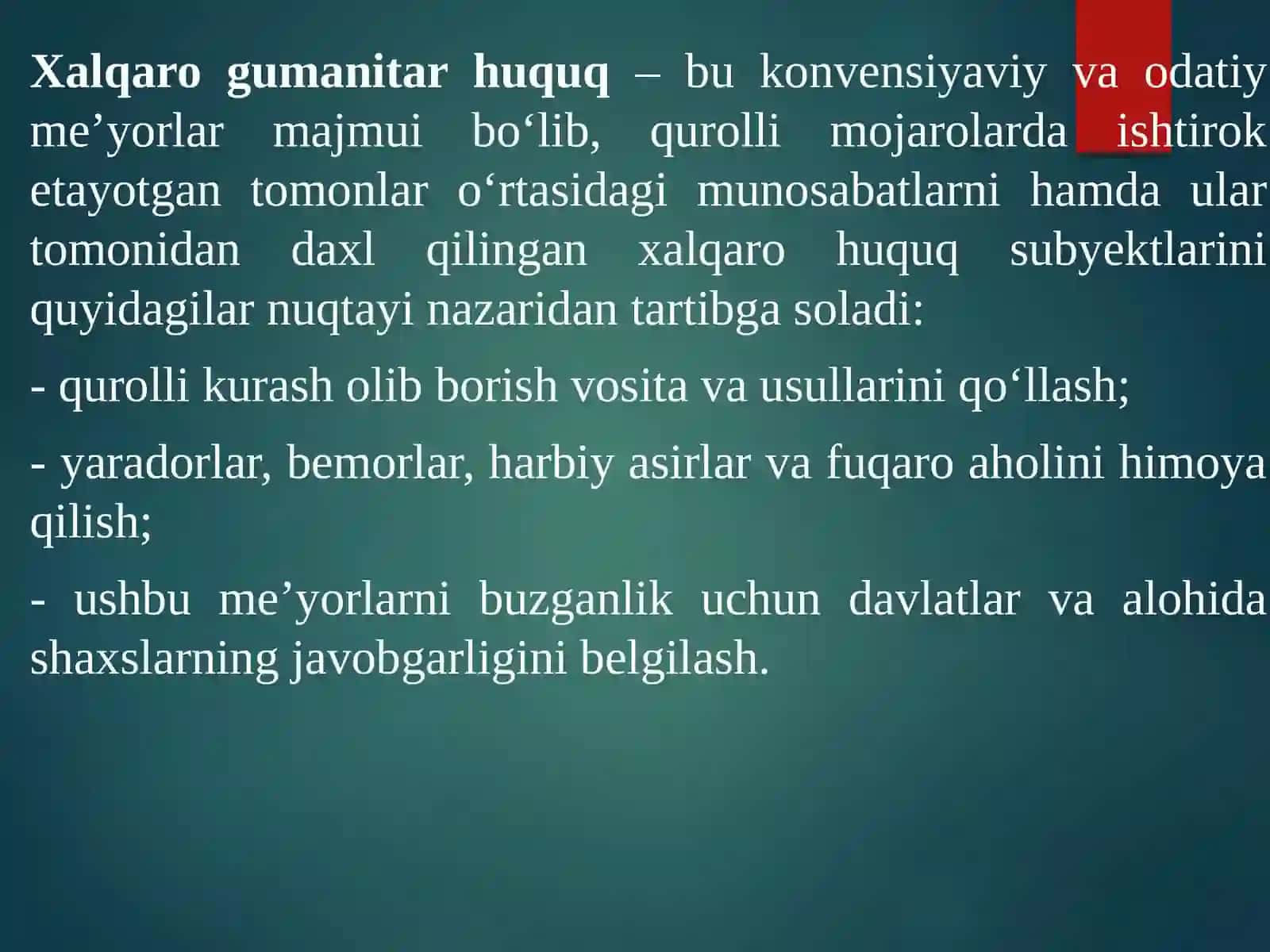 XAlqaro gumanitar huquqi 2