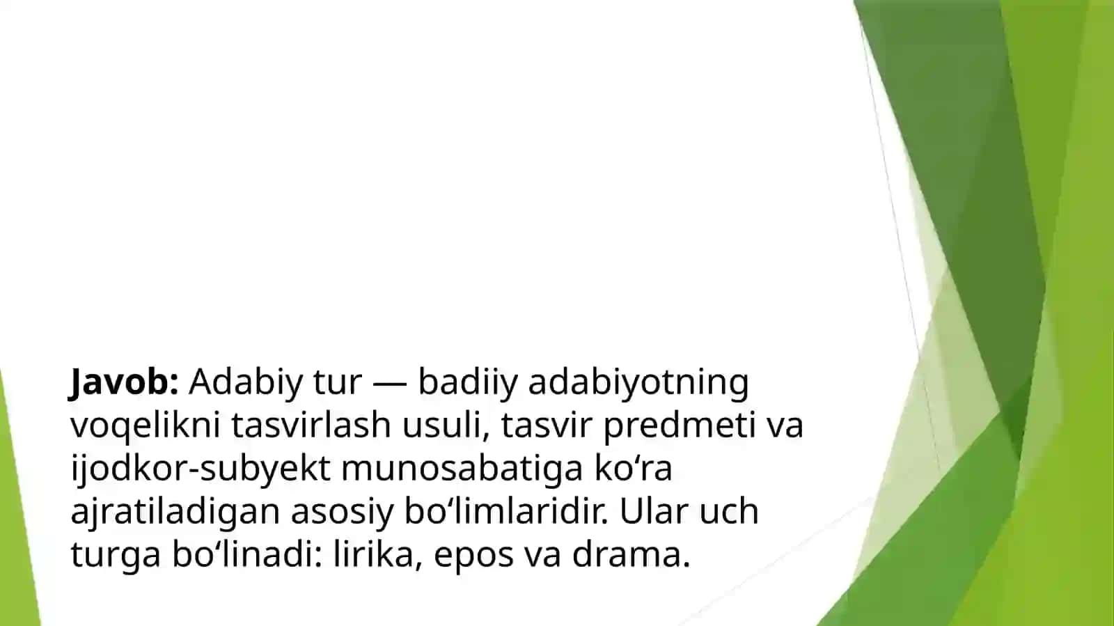 Adabiy turlari 2