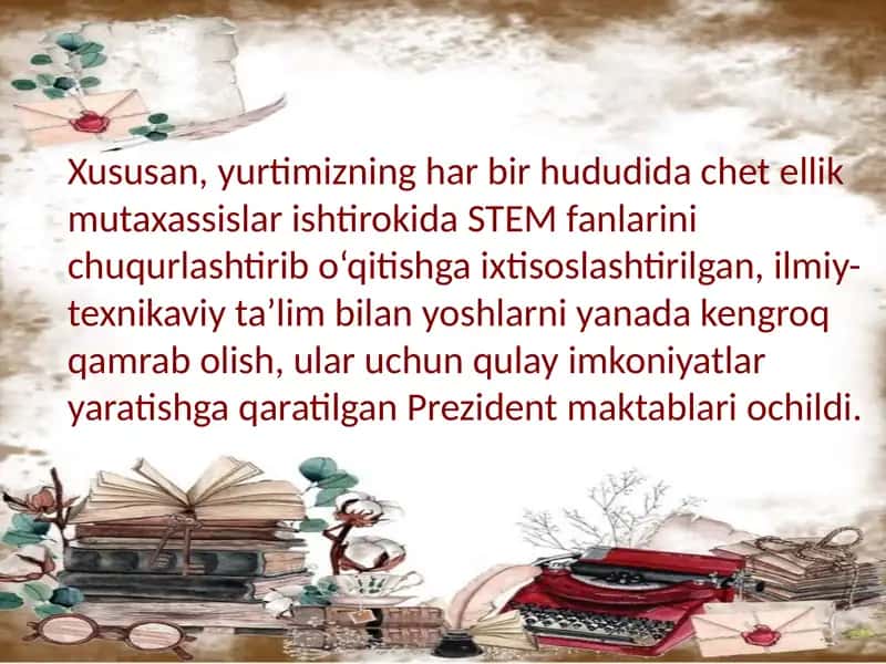 Oʻzbekistonda STEM taʼlimi rivojlanishi 2