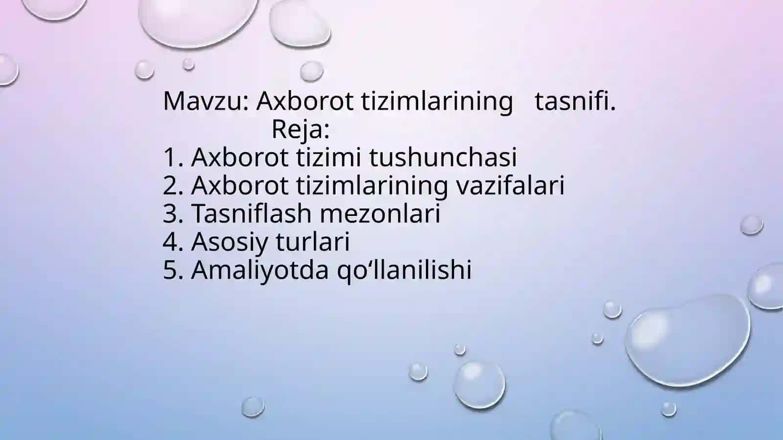 Texnikatizimlaridaaxborottexnologiyalari 2