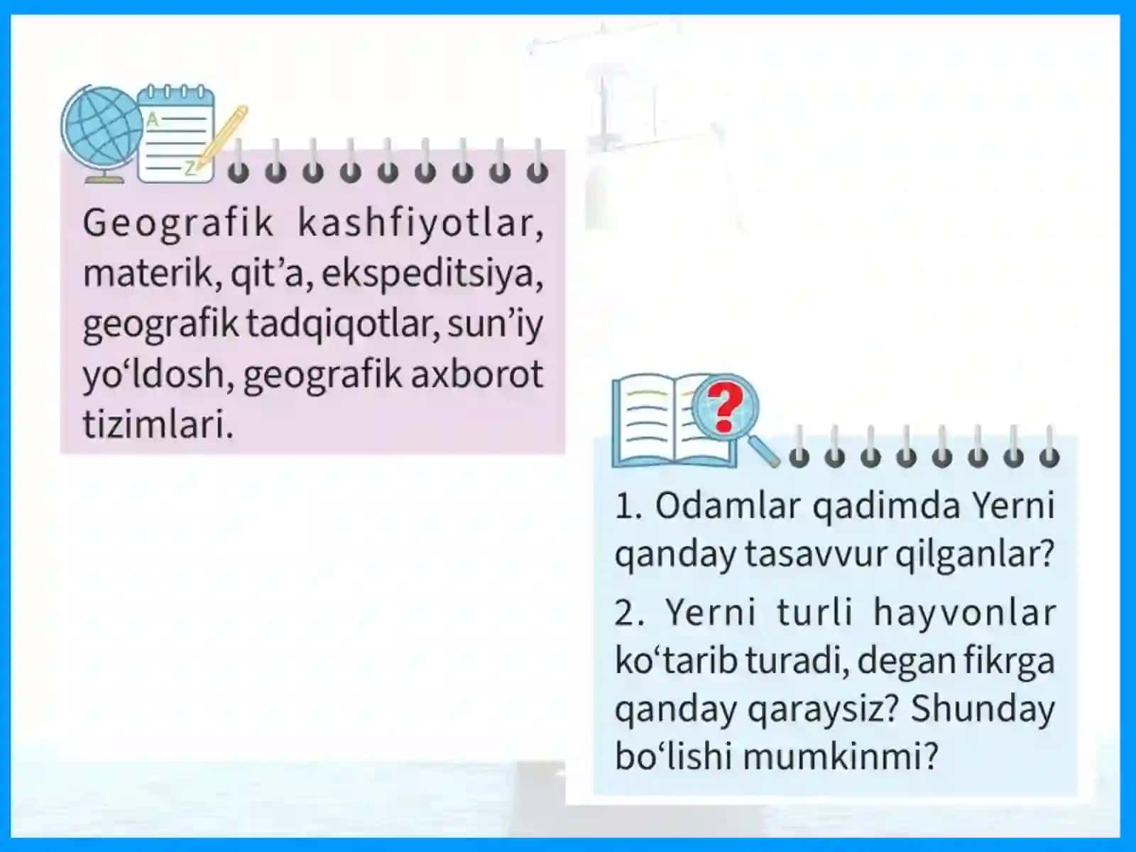 Geografiya kashfiyotlar va hozirgi zamon geografiyasi 2