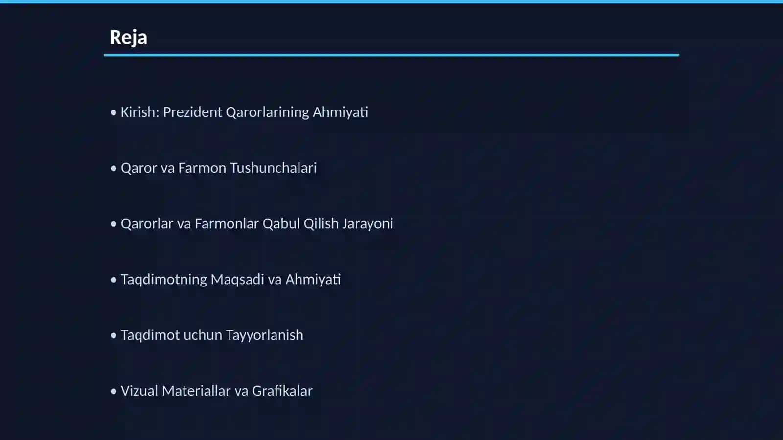 Prezident Qaror va Farmonlar Taqdimoti 2