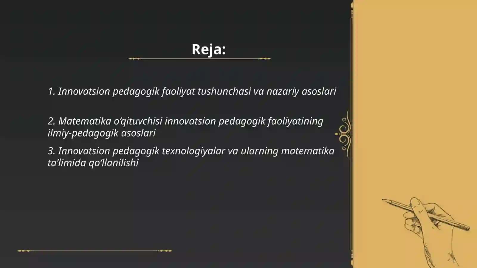 Innovatsion pedagogik faoliyat 2