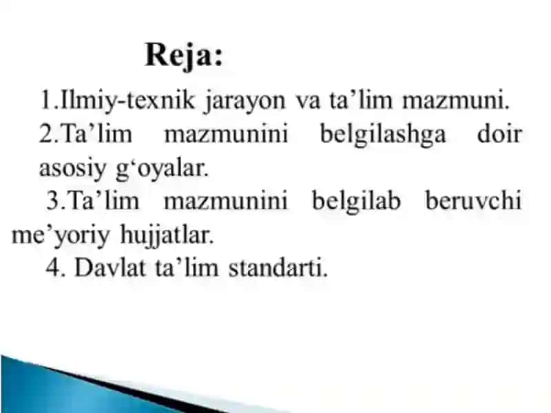 Ta'lim mazmuni 2