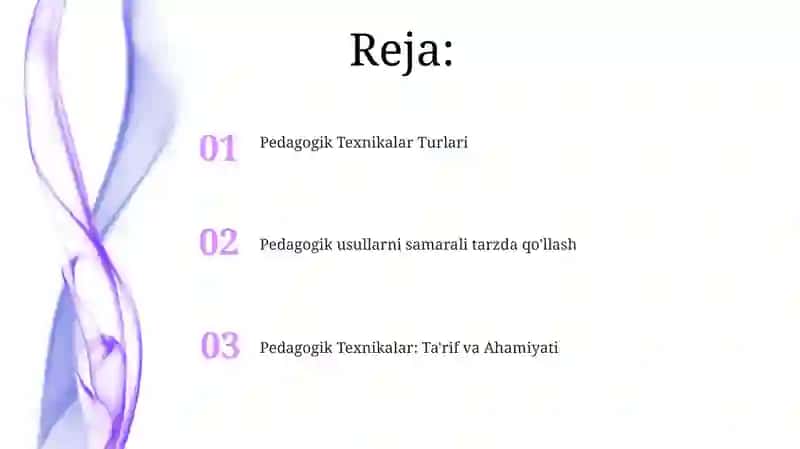 Pedagogik Texnikalar Turlari 2