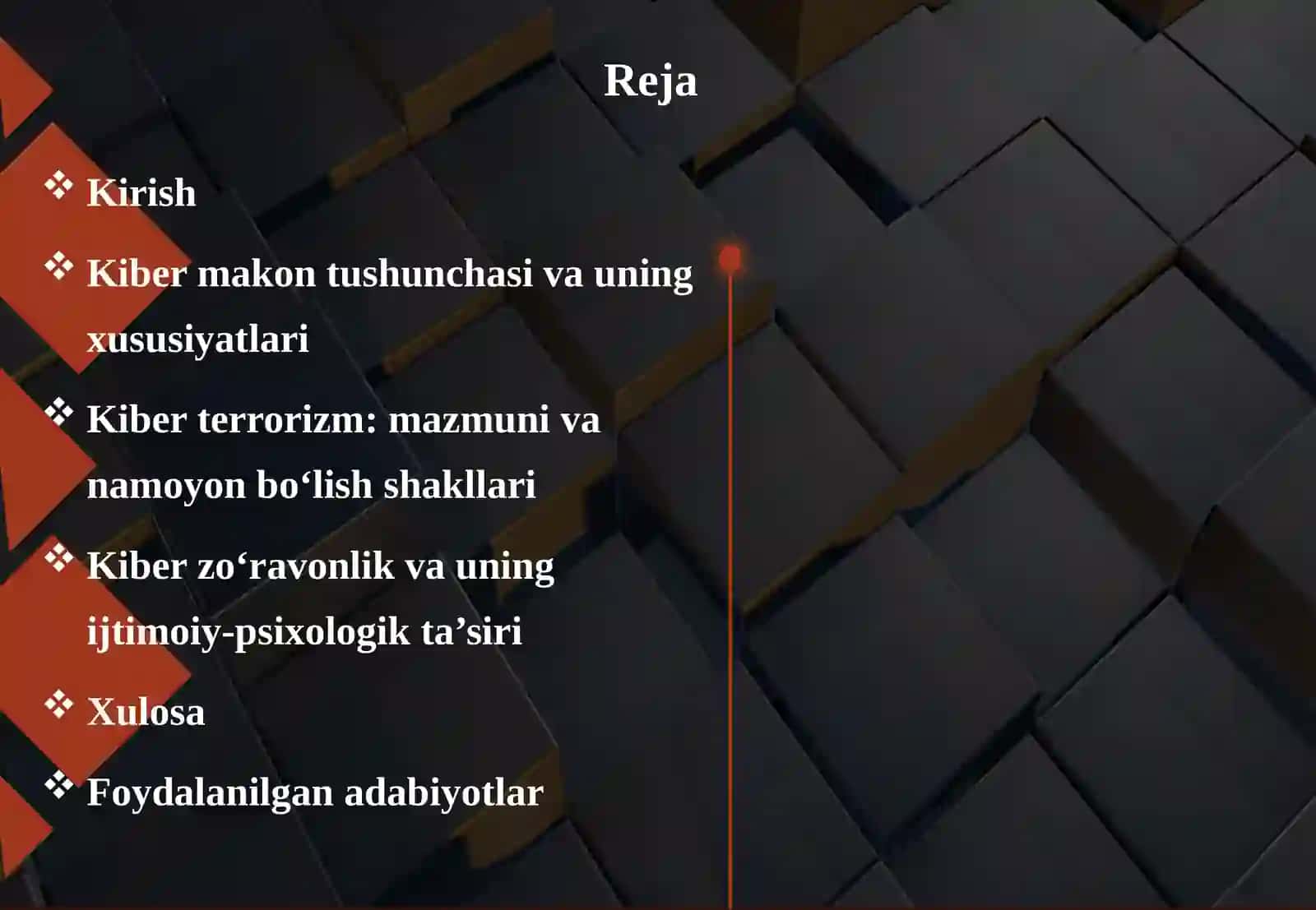 Kiber makon, kiber terrorizm, kiber zoʼravonlik tushunchalarining mohiyati 2