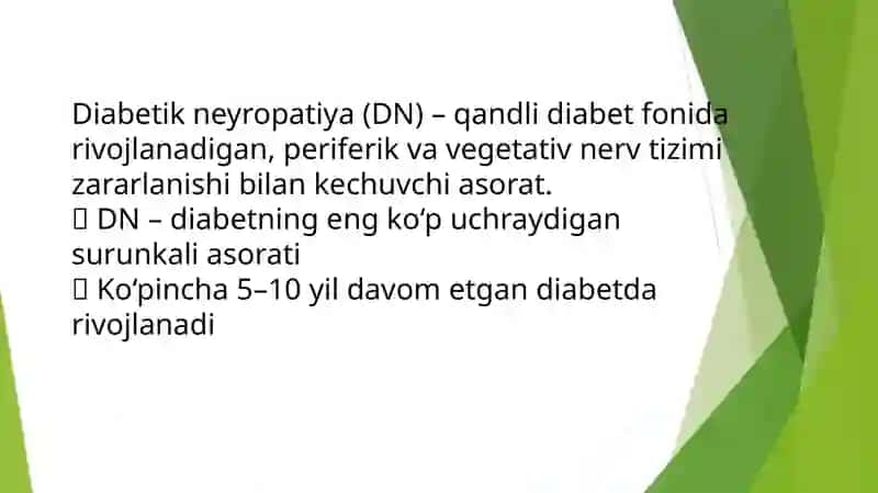 Diabetik neyropatiyalar 2