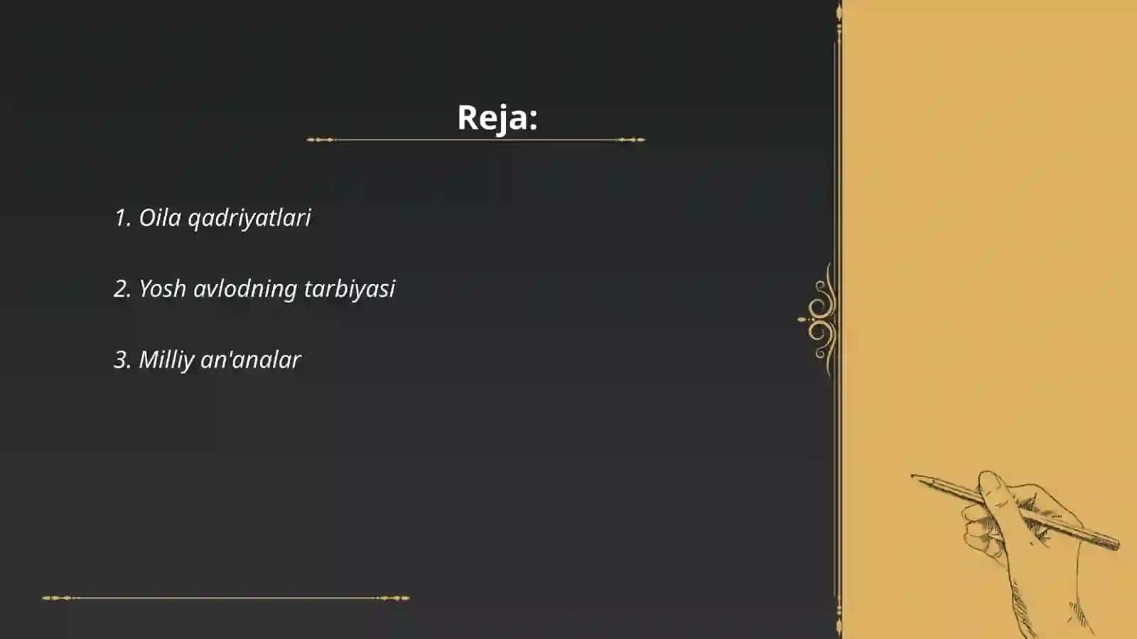 O'zbekona tarbiya tamoyillari 2