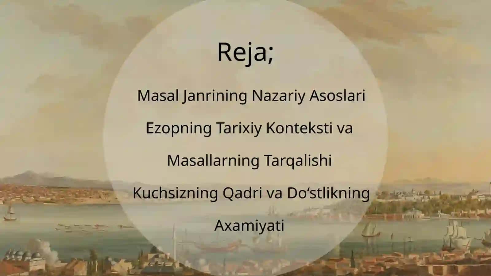 Ezop masallarida didaktika. Masal Janrining Nazariy Asoslari 2