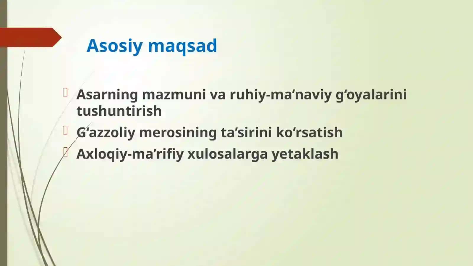ABU HOMID AL-G‘AZZOLIY — HAYOTI, ILMI VA MEROSI 2